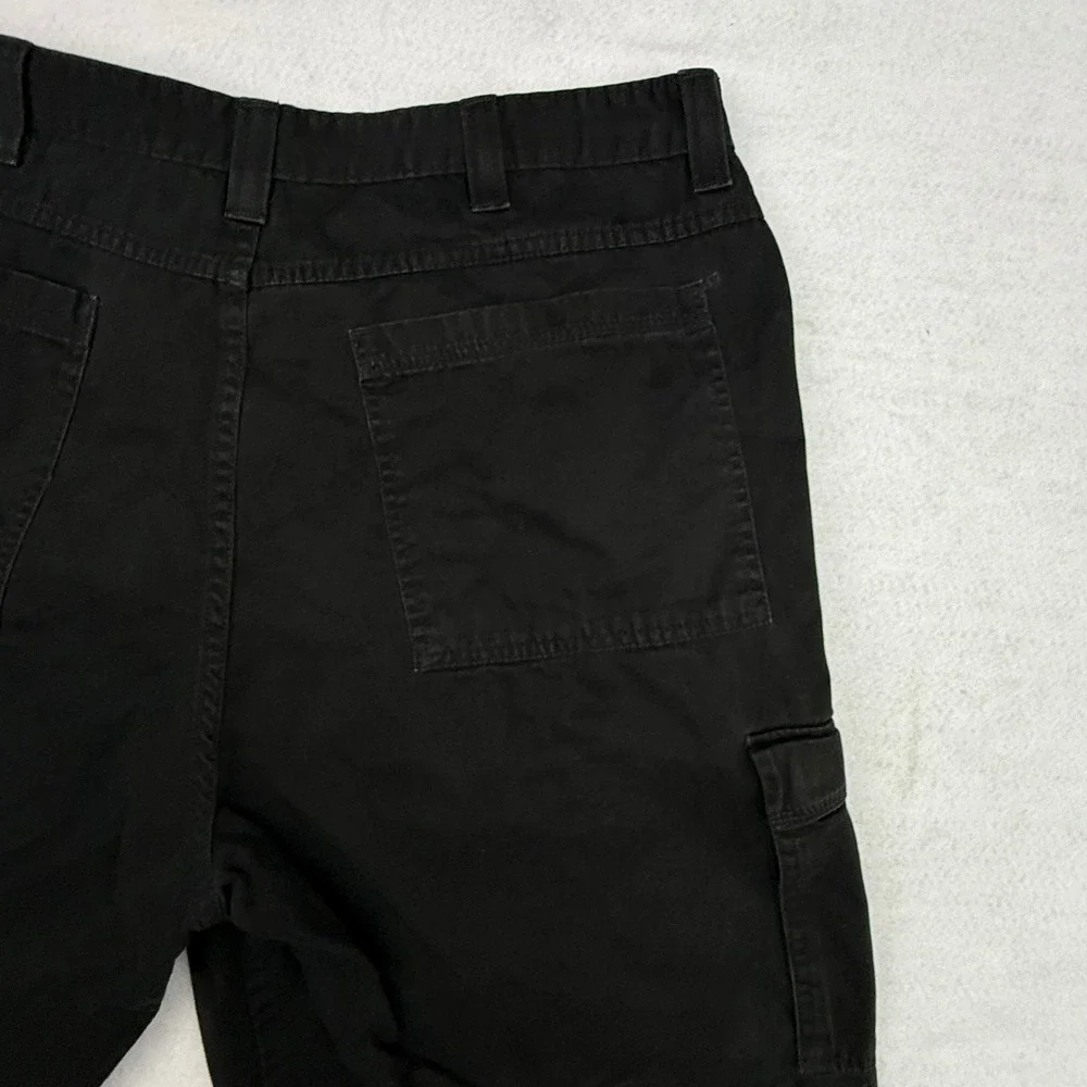 Wrangler Cargo Shorts Mens 40 Black Casual Outdoor Cotton Relaxed Fit